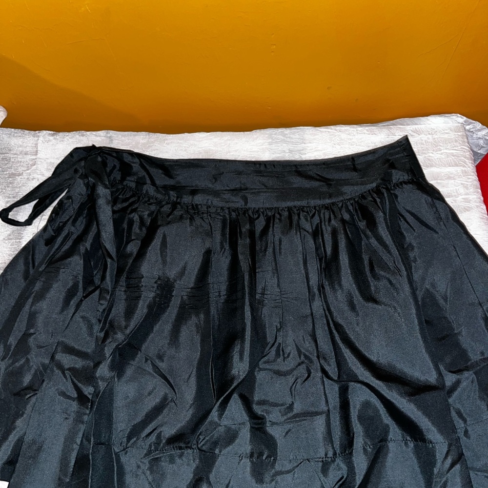 Black mini skirt